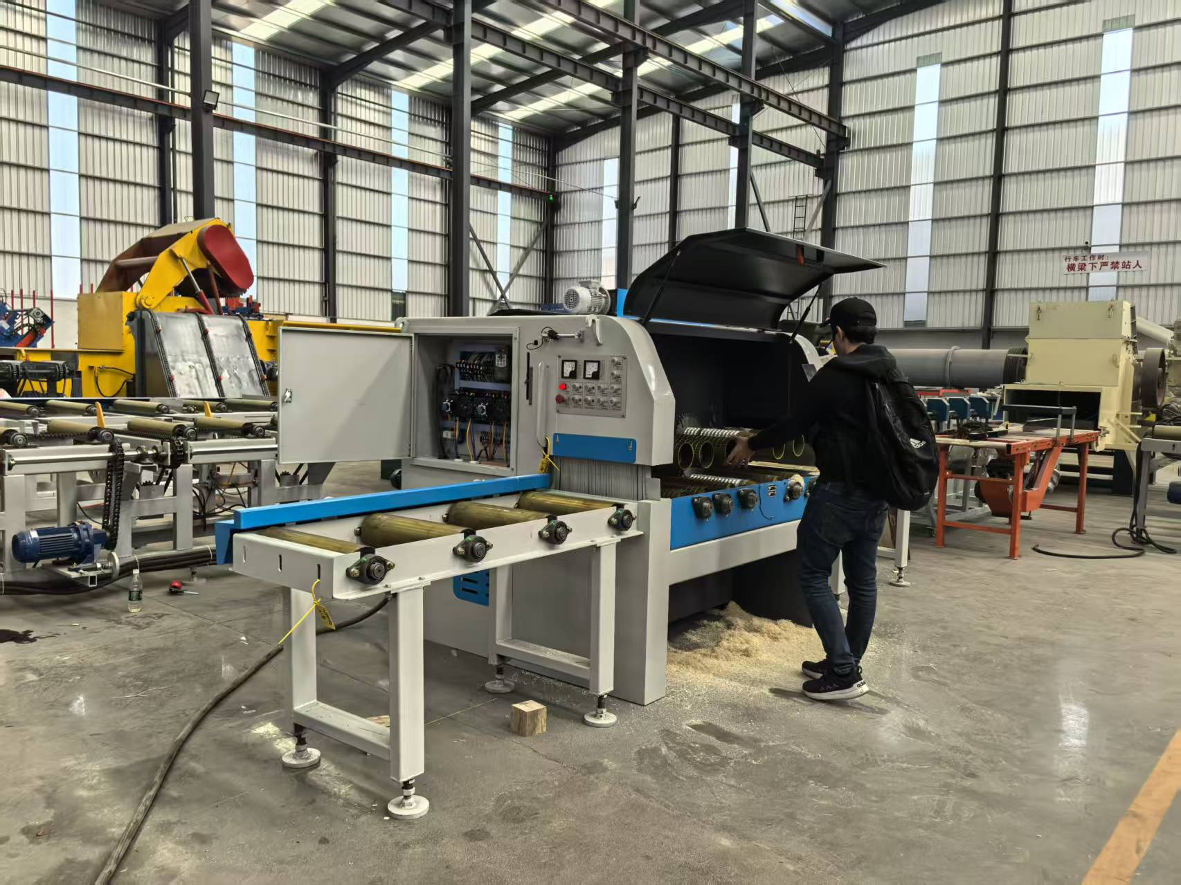 Sawmillworld’s double spindle panel cutting saw for Colombian wood processing clients