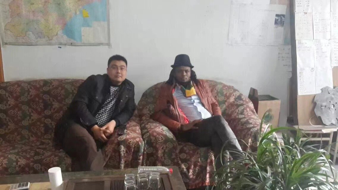 Photo with African customers