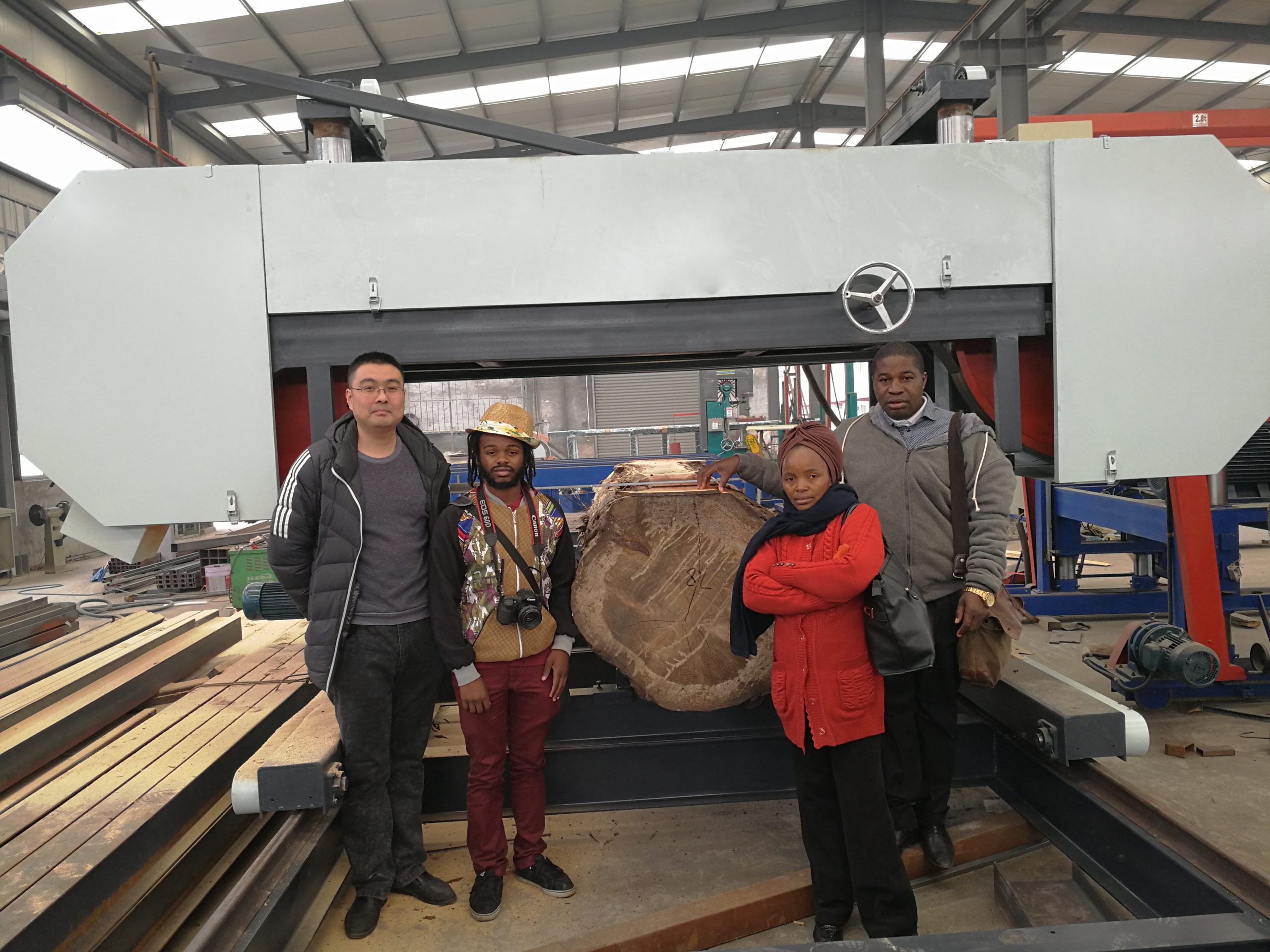 Photo with Angolan customers