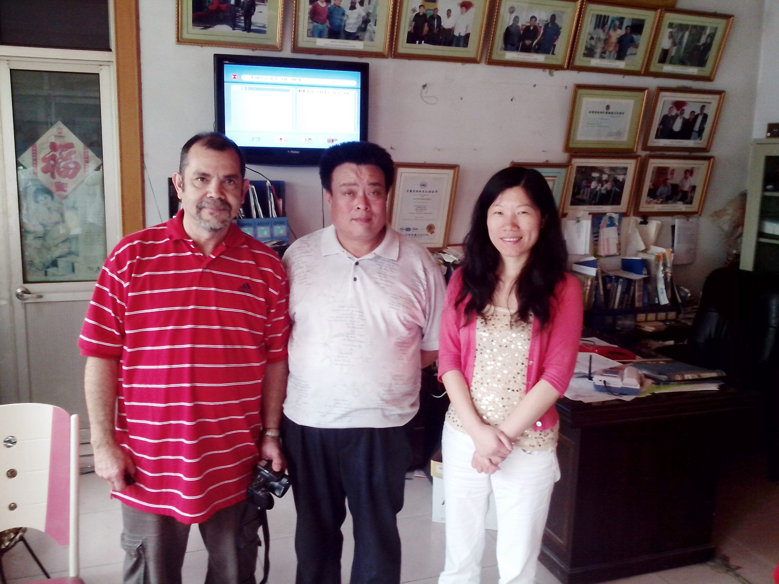 Photo with Australian customer