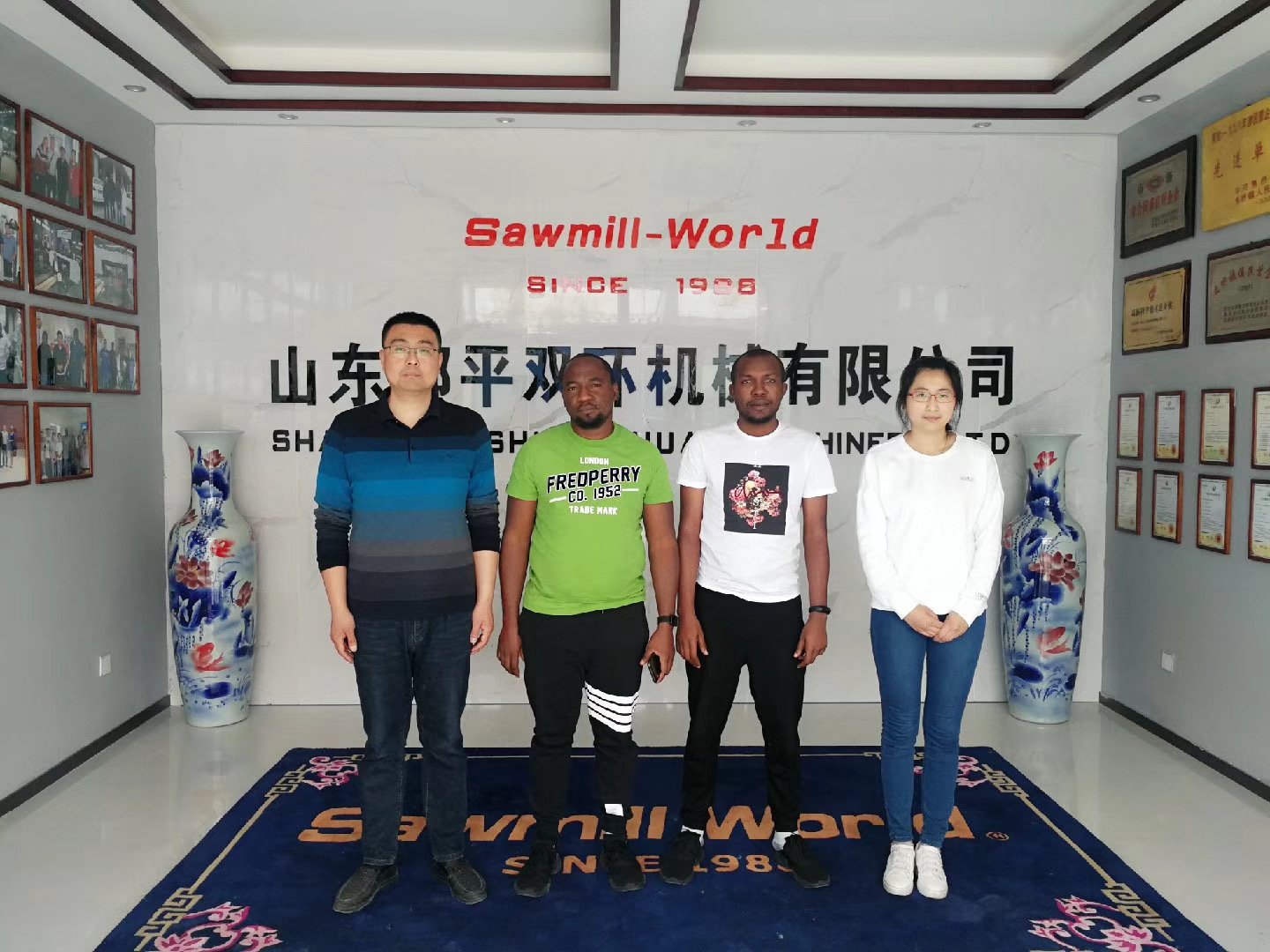 Photo with Babu New Guinea customers