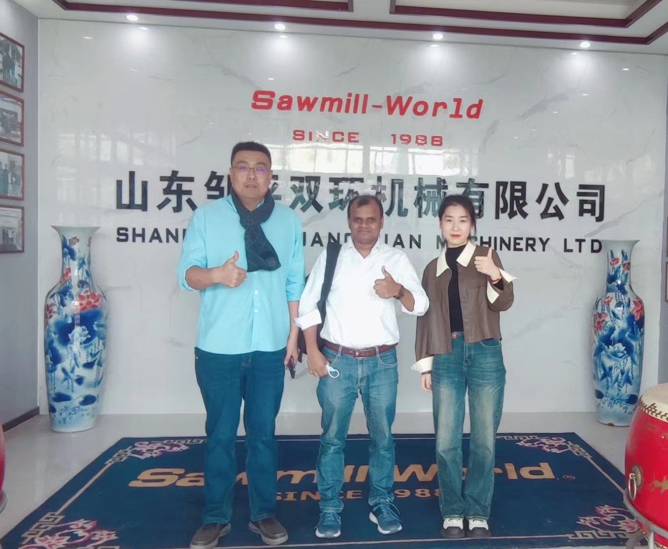  Photo with Bangladeshi customers 