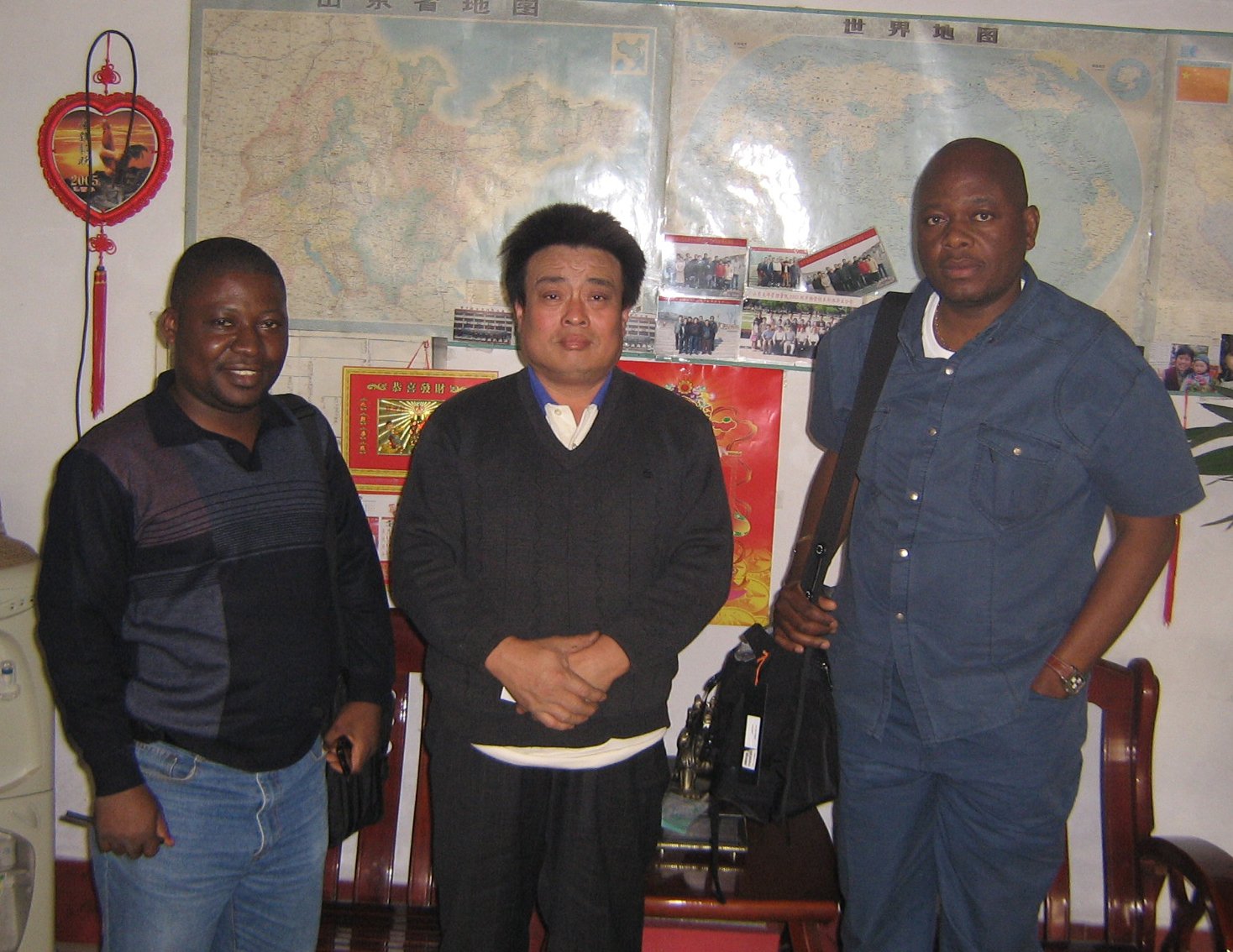  Photo with Congolese customer 