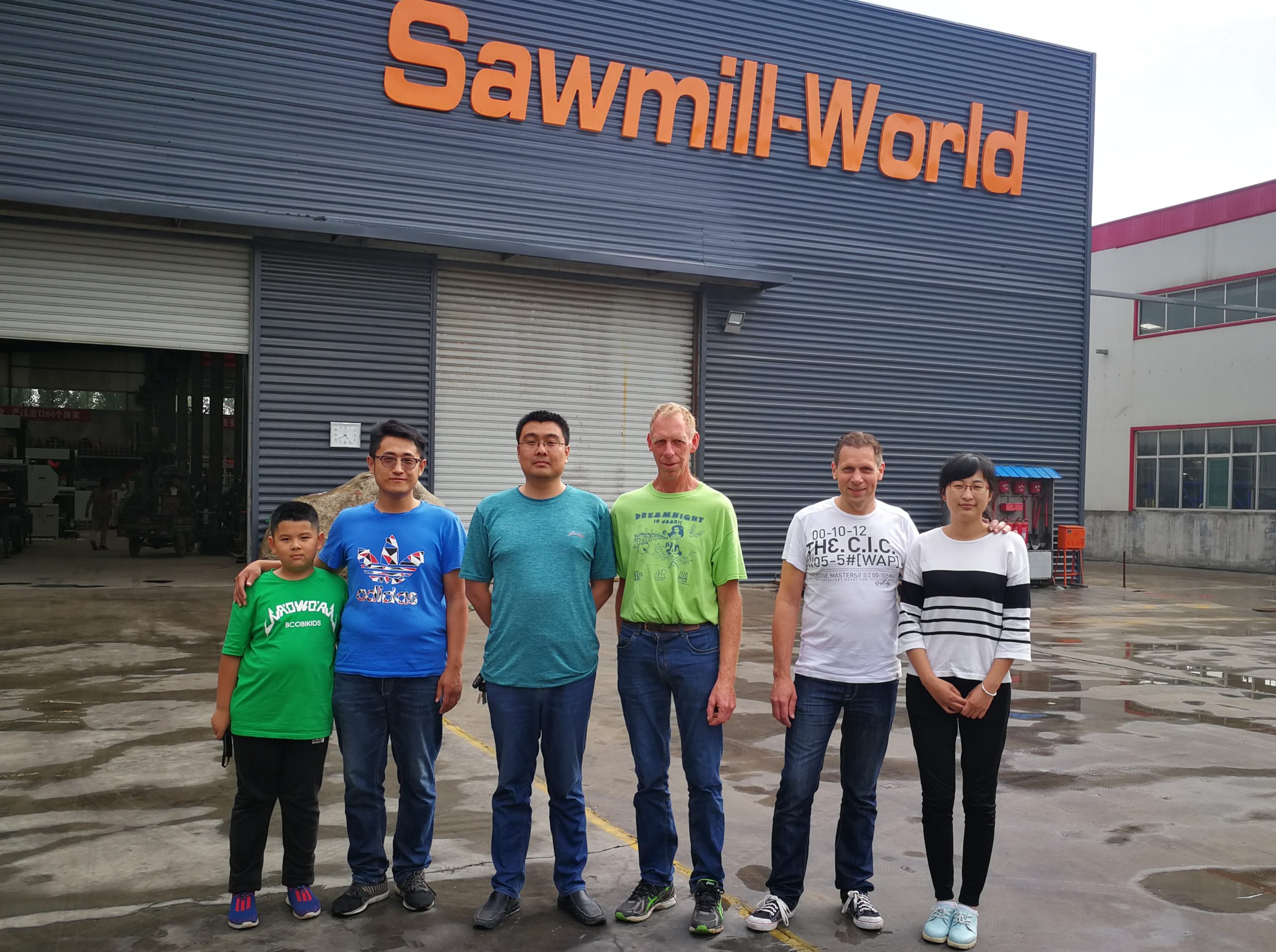 Photo with French customer