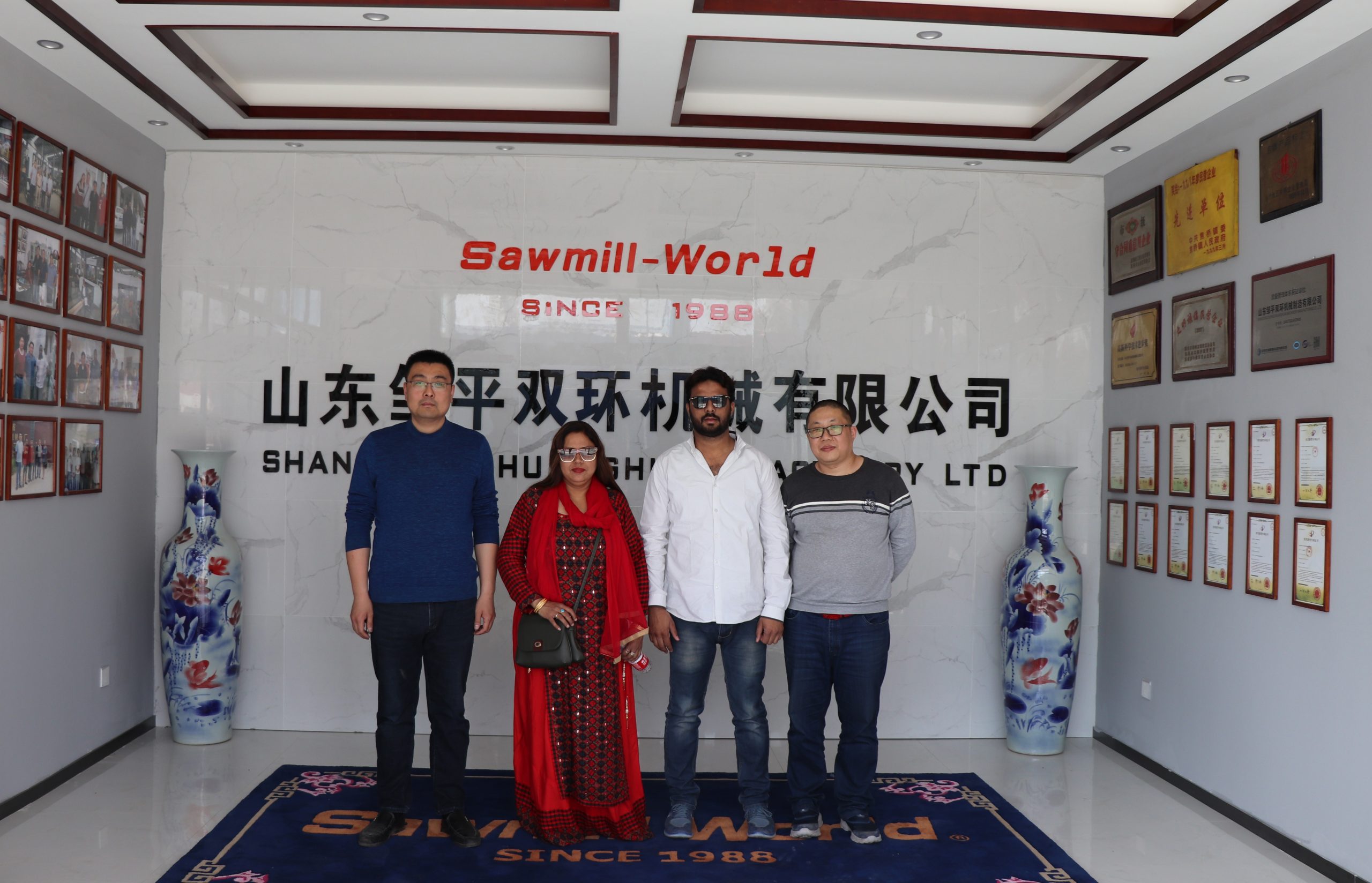  Photo with Indian customer 