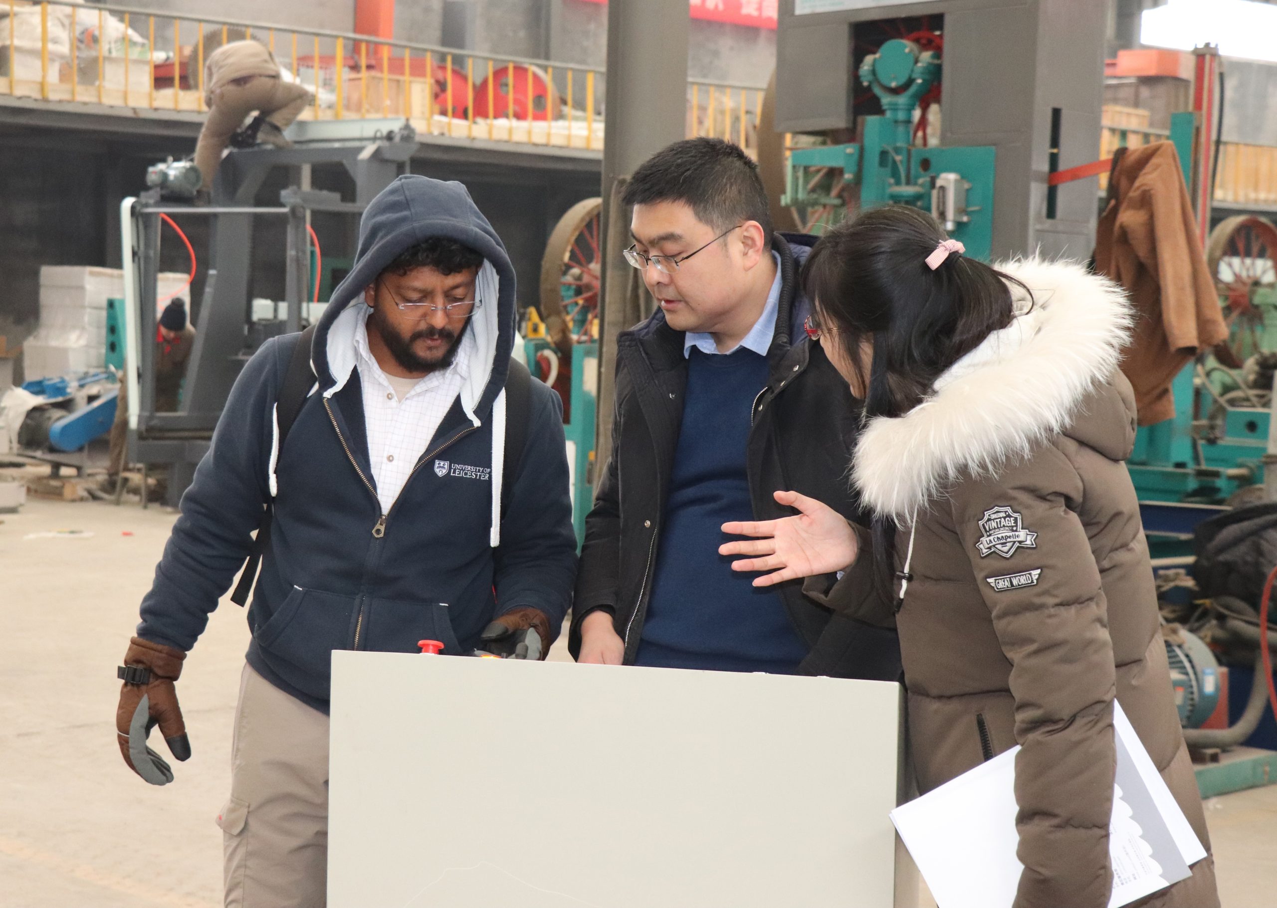 Photo with Peruvian customer