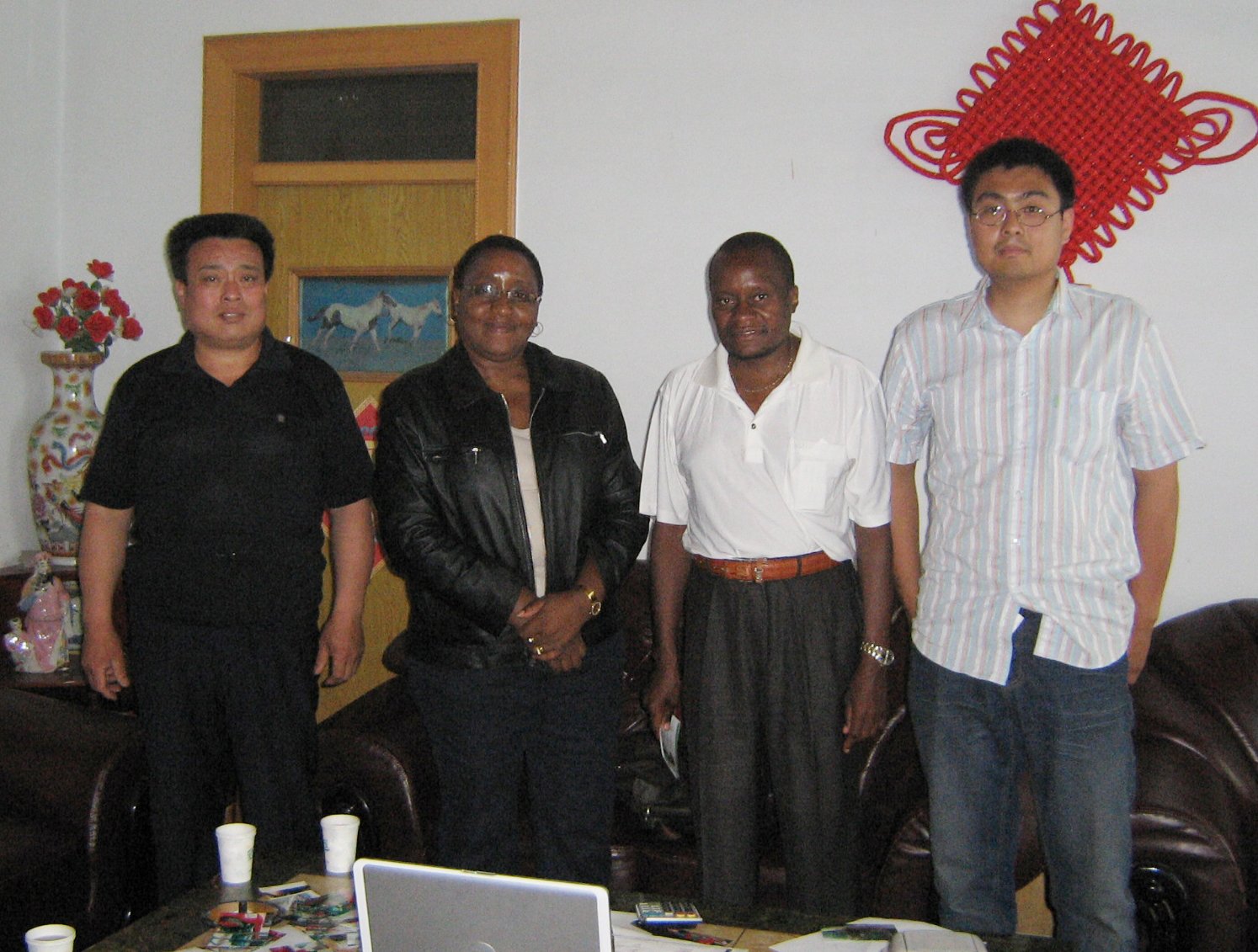 Photo with Zimbabwean customers